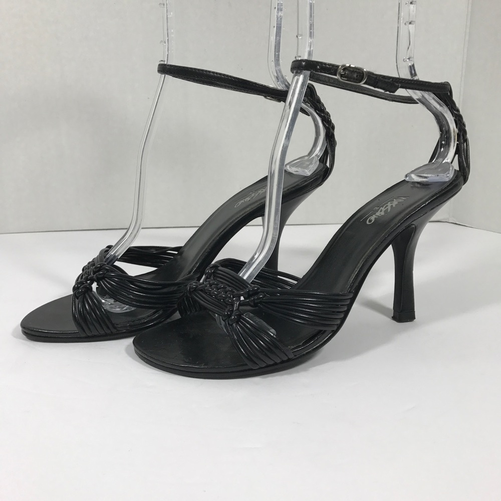 Mossimo Black High Heels Size 7 1/2 Ankle Strap